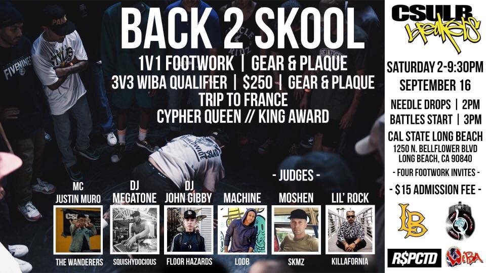 BACK 2 SKOOL CSULB BREAKERS